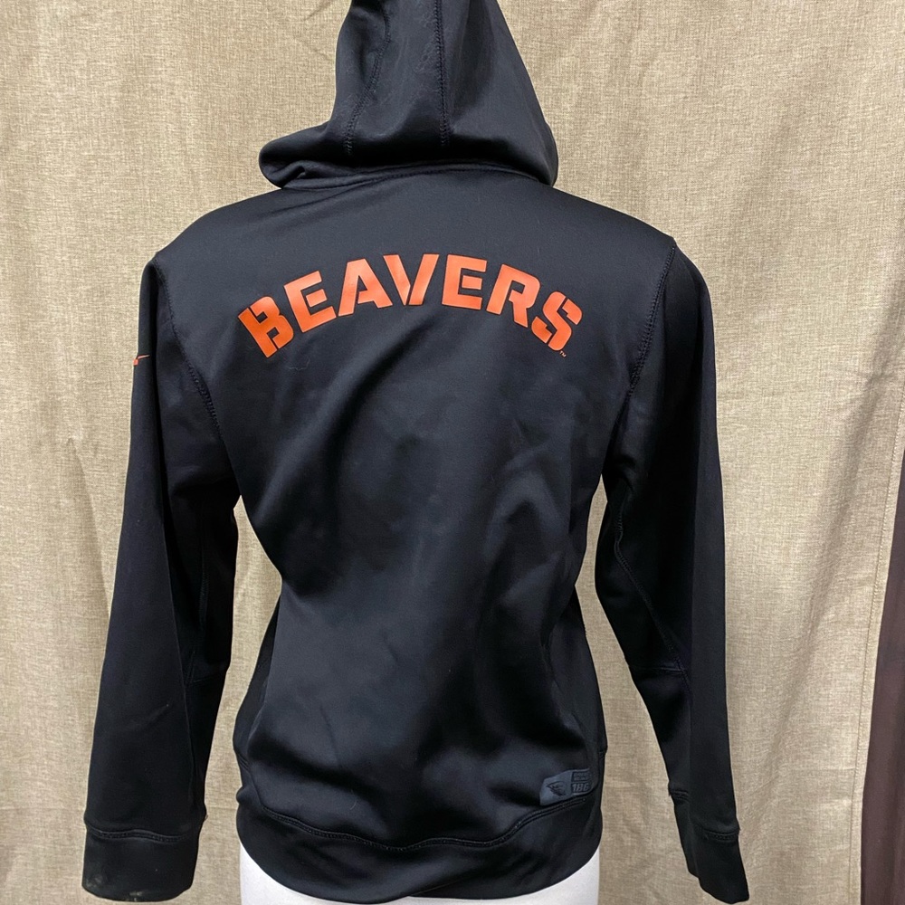 Black Beavers Zip Up Hoodie